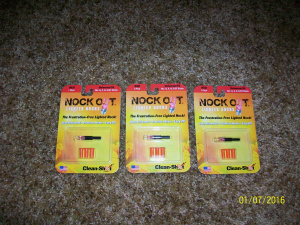 3NOCK OUT Red Lighted Nocks, Universal Fit, Fits G, X, H, S/GT Shafts, 20 Grains
